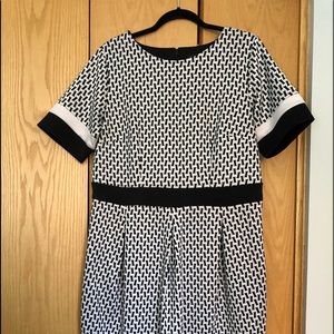 Black and White scuba dress